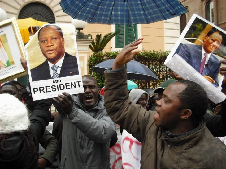 Italie : Le RHDP manifeste à Rome pour le départ de Gbagbo